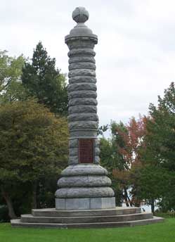 Monument to Soldiers killed at Fort Erie